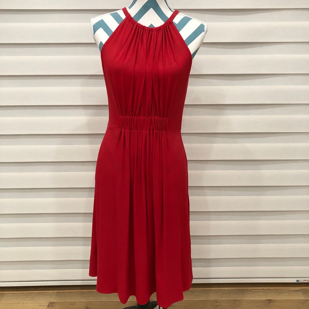 Kate spade fluid crepe tie back dress